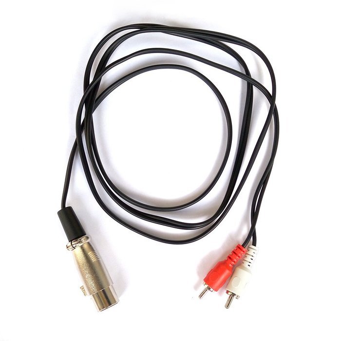 Yeworth&reg; 5ft/1.5m XLR Y Splitter Patch Cable, 1 XLR Female to 2 RCA Male Stereo Plug Adapter Cable N2