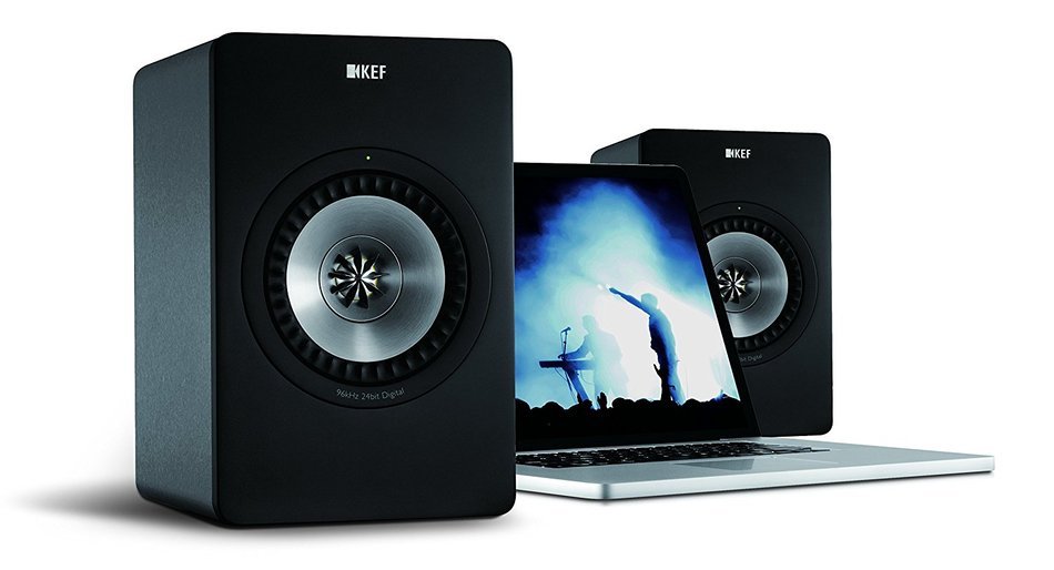 KEF X300A Wireless Digital Hi-Fi Speaker System - Gunmetal Grey (Pair)