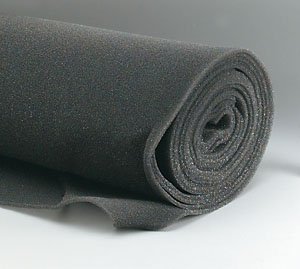 Air filter, foam roll, 20" x 300" x 1/4"