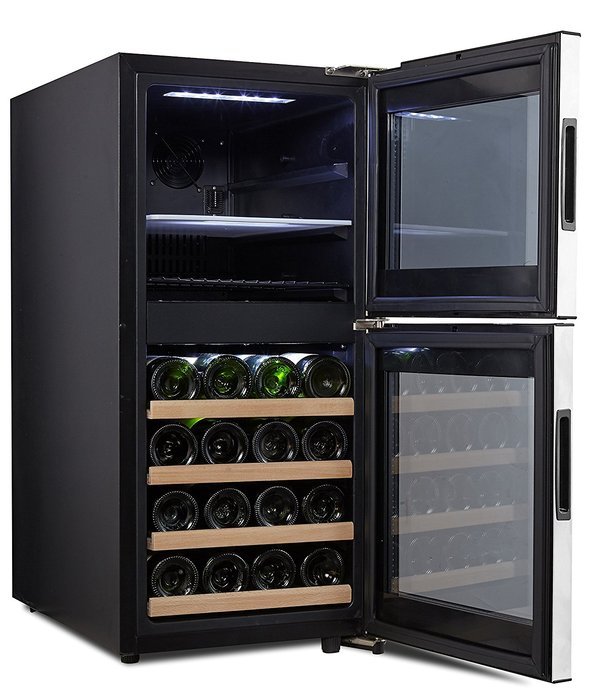 Whynter BCR-291SB Freestanding Fromagerator Wine and Cheese Center, Black N3