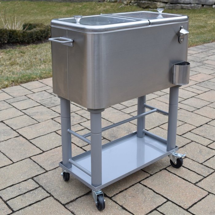 Oakland Living 60 Quart Party Cooler Cart