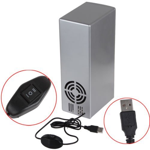 NAMEO Mini USB Fridge, Plug & Play Beverage Drink Cans Cooler Warmer Refrigerator with 2 Switch Modes