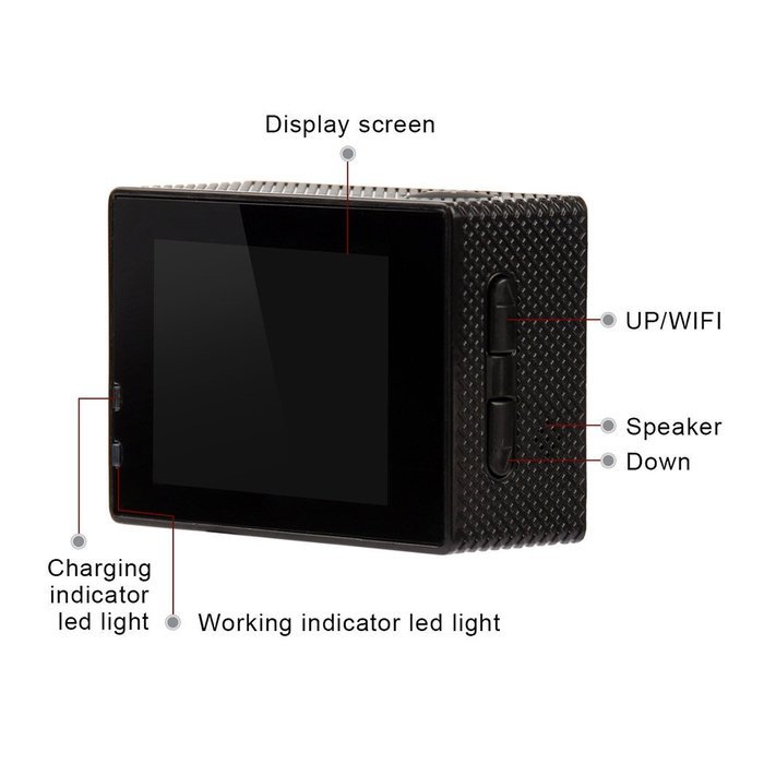 inkint Wifi Waterproof Sports Action Camera DV HD 2.0" LTPS Display Screen Video Equipment with 2.4G Wireless... N2