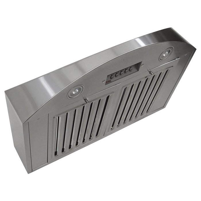 KOBE Range Hoods CHX3830SQB-2 Contemporary Brillia 30" Under Cabinet Range Hood, 3-Speed, 650 CFM, LED Lights,... N6