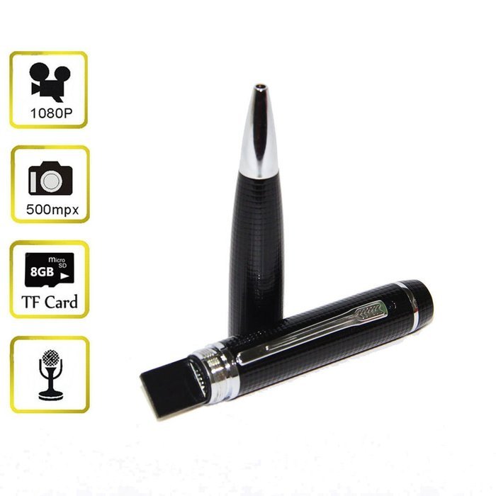 Huston Lowell Multifunction Full Hd 1080p Mini Hidden Pen Camera 5mp Camcorder DVR Video Recorder Surveillance... N3