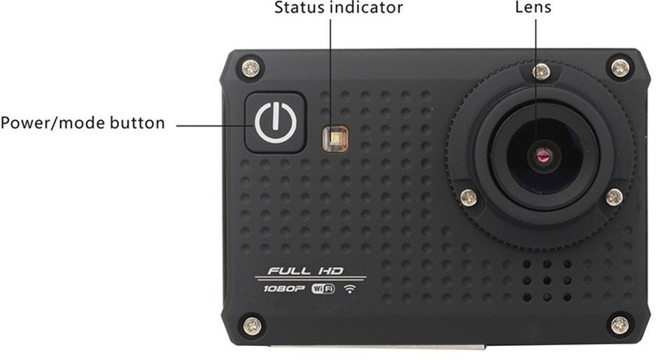Waterproof Sports Camera, WIFi Outdoor Sports HD DV Smallest Screen Mini Action Video Camera 1080P 150 Degree... N12