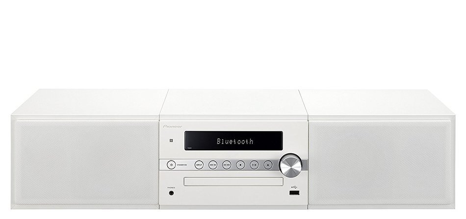 Pioneer X-CM56W Mini Stereo System with Built-in Bluetooth (White)