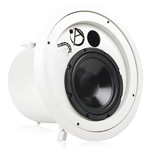 Atlas Sound FAPSUB-1 | 8 inch In-Ceiling Subwoofer with 60 Watt 70/100 Volt Transformer