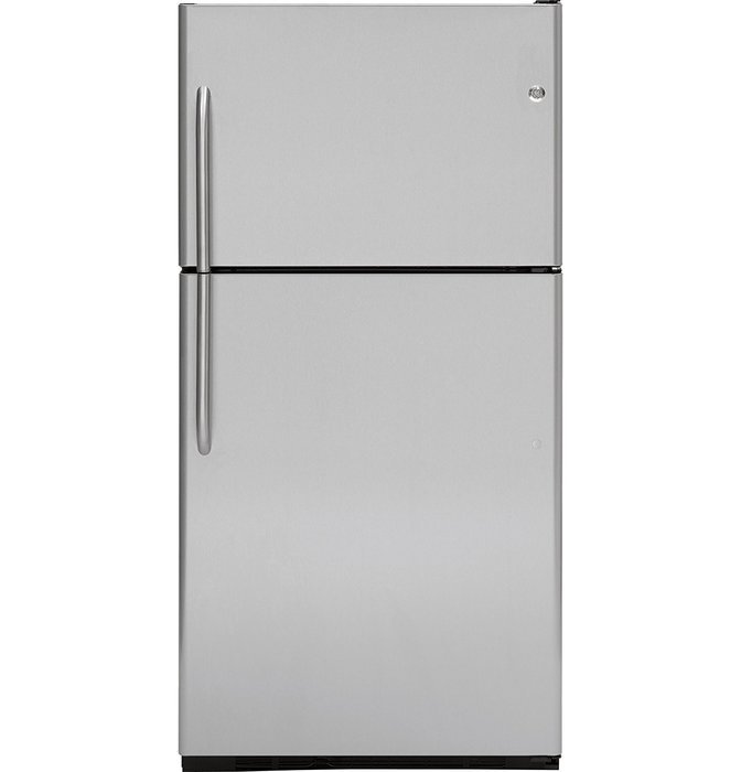GE GTS22SBXSS 21.7 Cu. Ft. Stainless Steel Top Freezer Refrigerator N2