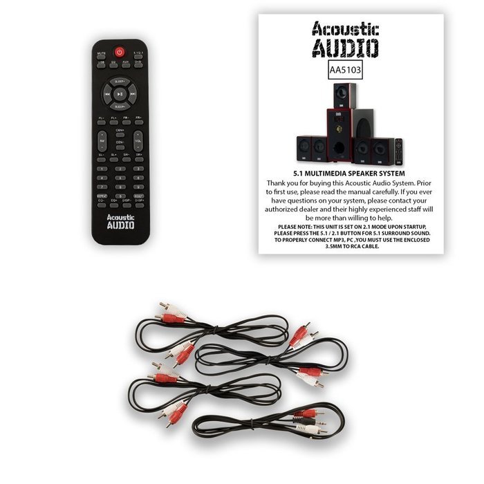 Acoustic Audio AA5103 5.1 Surround Sound Home Entertainment System N2