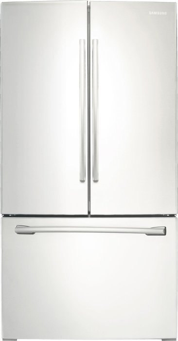 Samsung RF261BEAEWW 25.5 Cu. Ft. White French Door Refrigerator - Energy Star
