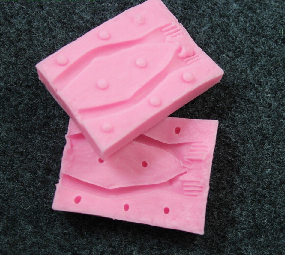 CHENGYIDA 1 Set Silicone Doll Hands Mold - Scaled for Polymer Clay Dolls N5