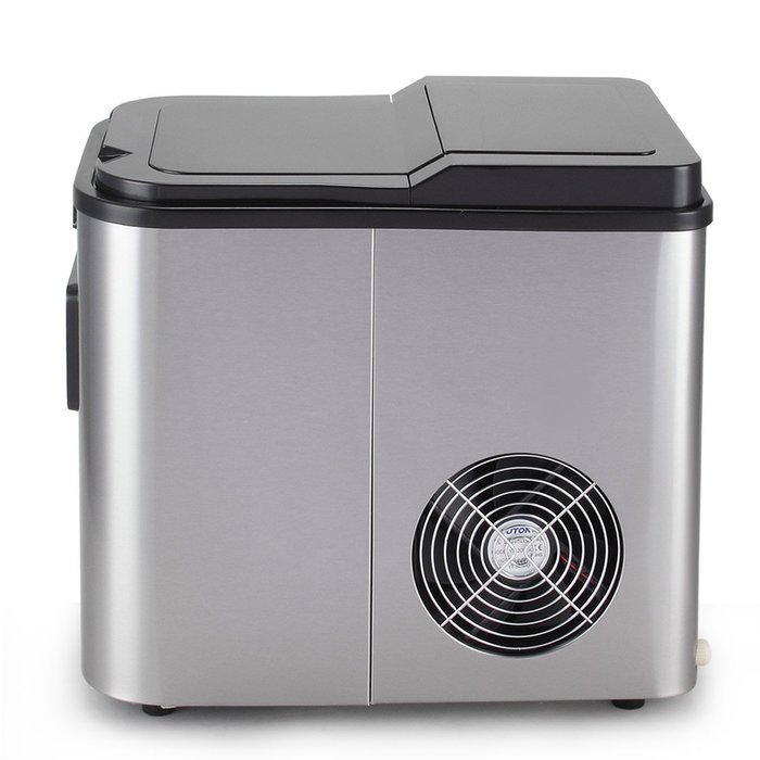 Della Electric Ice Maker Machine Express 26lbs/ Day with LCD Display Clock, Timer, Status -Stainless Steel N2