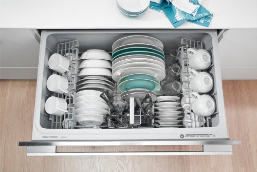 DishDrawer Tall Series DD24SDFTX7 24" Semi Integrated Single Drawer Dishwasher with 7 Place Settings 9 Wash Cycles...