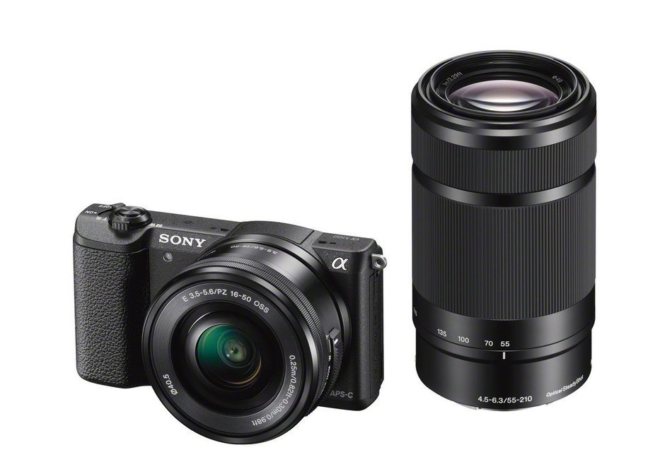 Sony Alpha a5100 Wi-Fi Digital Camera & 16-50mm 55-210mm f/4.5-6.3 OSS Zoom Lens