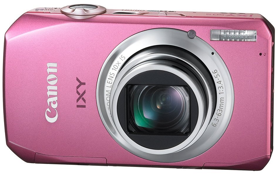 Canon Digital Camera IXY50S (Pink) IXY50S(PK) 10MPCMOS 10x Optical Zoom 3.0-inch WideDisplay fullHD - International... N2