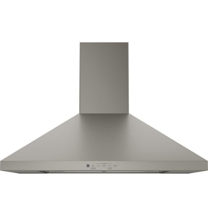 GE Profile JVW5301ES 30" Wall-Mount Pyramid Chimney Hood with 350 CFM Venting System with Boost Electronic Backlit...