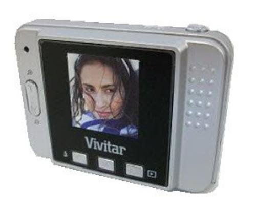 VIVITAR DIG CAM,5MP,1.5" LCD - 8X,2xAA,ORANGE - 5015OR