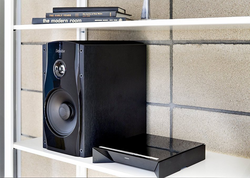 Definitive Technology W Amp Wireless Streaming Amplifier Speaker with 2.4GHz & 5.8GHz Wireless Connectivity (Certified...