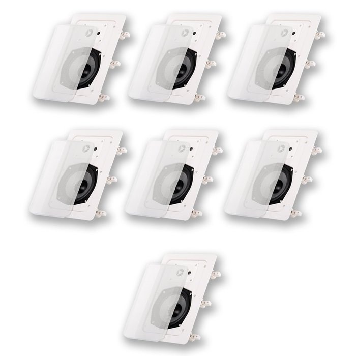 Acoustic Audio CS-IW530 In Wall Speakers 3 Way Home Theater 1750 Watt 7 Speaker Set CS-IW530-7S