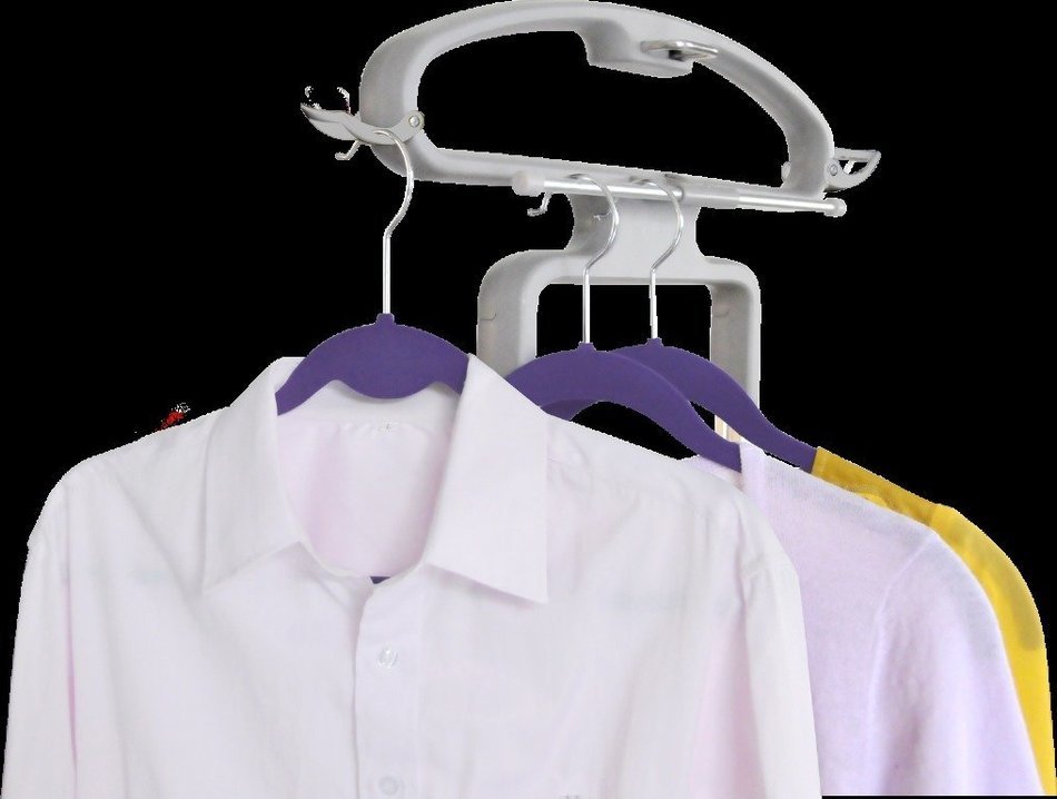 SALAV Professional Series GS42-DJ Black Dual Bar Garment Steamer with Multifunctional Hanger, 1500-watt, Black N10