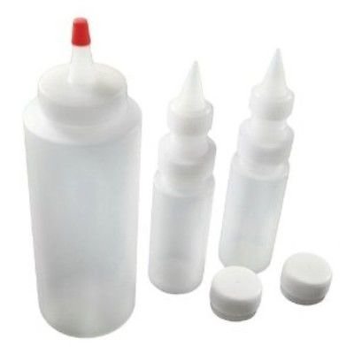 Fox Run 3pc Icing Bottle Set - Cake Cupcake Cookie Pastry Frosting Decorating
