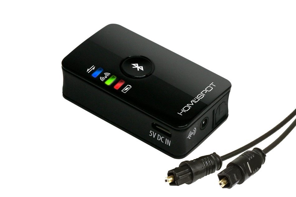 HomeSpot MultiLink Bluetooth Audio Receiver Dongle, Connect to 2 Mobile Devices At Once USB 2.5A