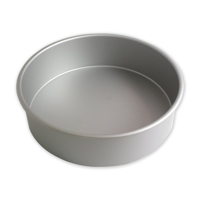 PME Round Seamless Aluminum Baking Pan, 10" x 3", Silver N2
