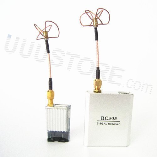 FPV RC 5.8G 5.8Ghz 200mw Wireless AV TS351 Transmitter and RC305 Receiver with clover antenna for RC MultiCopter...