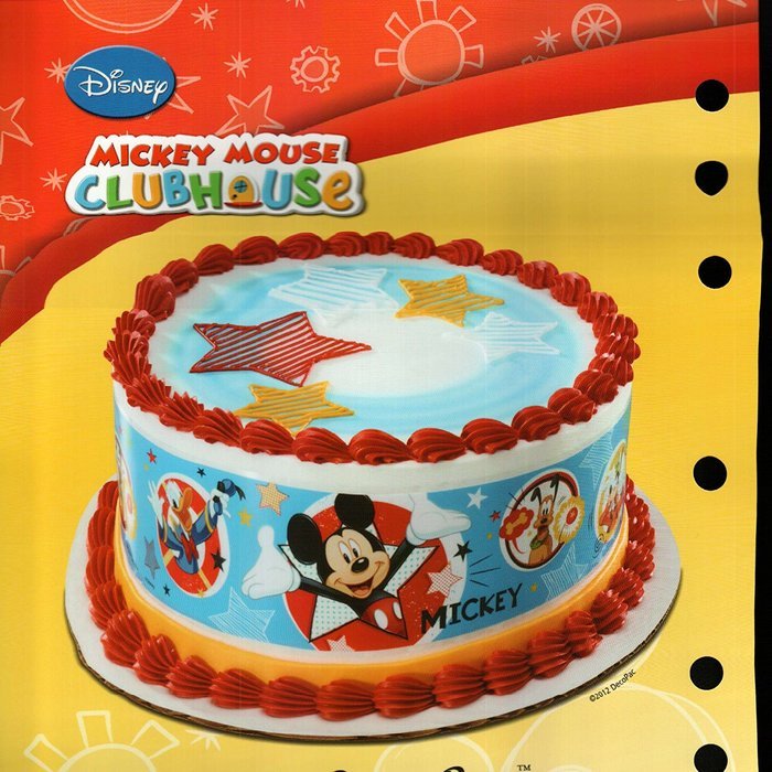 Mickey Mouse Designer Prints Edible Cake Image