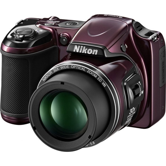 Nikon COOLPIX L820 16 MP Digital Camera with 30x Zoom (Plum)
