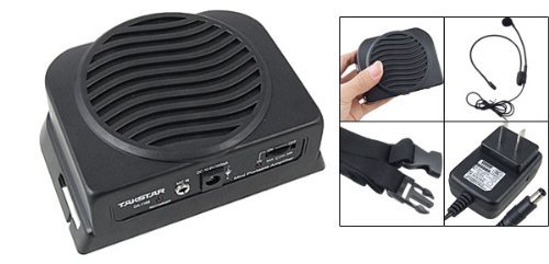 US Plug 7.2-9V Waist-Band Rechargeable Amplifier w Headset Microphone