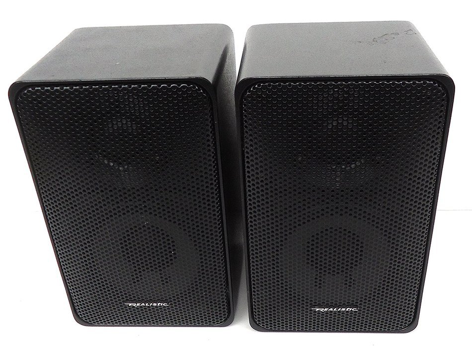 Bookshelf Speakers Realistic Minimus 7 Radio Shack Stereo Garage Small Loud Speakers