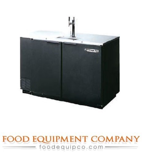 Beverage-Air DD50-1-B 50'' 2-Tap Black Draft Beer Dispenser 2 Keg