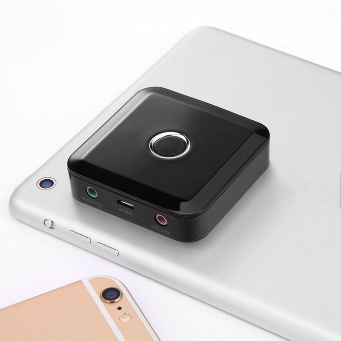 Bluetooth 4.0 Wireless Transmitter / Receiver, WEILIANTE 2-in-1 Wireless Portable Receiver Audio Adapter Kit for...