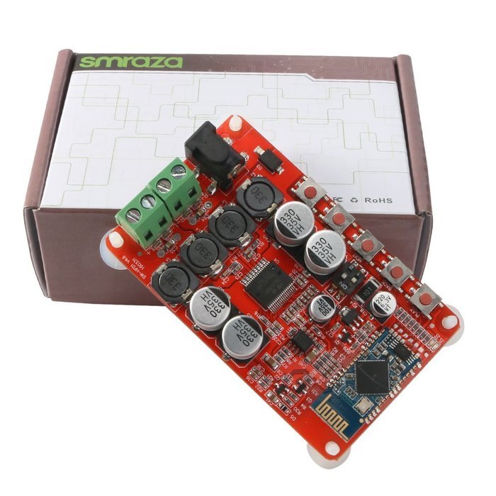 Smraza TDA7492P Digital Amplifier 2 x 25 Watt Dual Channel with Wireless Bluetooth 4.0 Audio Receiver Board &nbsp;