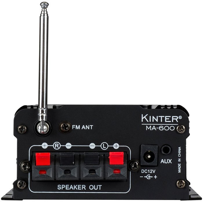 Kinter MA-600 2-Channel Mini Amplifier with Remote USB MP3 Media Card FM 2x18W N3