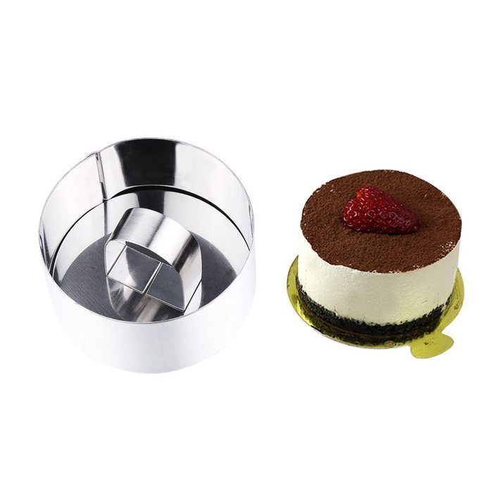 Ankoow Mousse Ring Cake Mold Stainless Steel Round Shape Kitchen DIY Bakeware Tools N9
