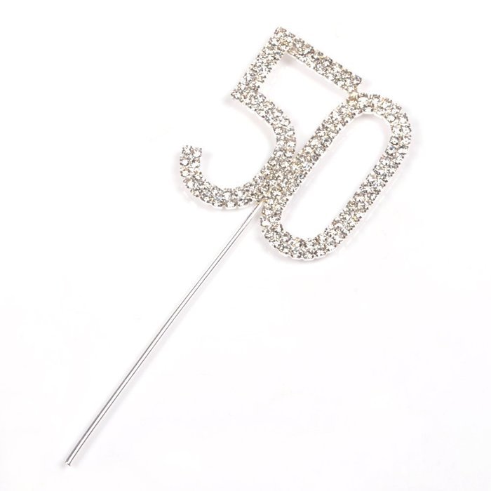 KLOUD City@ Crystal Rhinestone Bling Silver Wedding Love Cake Top Topper (Word "Love") N2