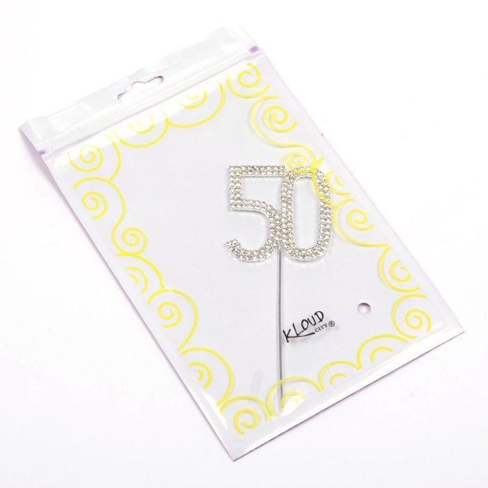 KLOUD City@ Crystal Rhinestone Bling Silver Wedding Love Cake Top Topper (Word "Love") N3