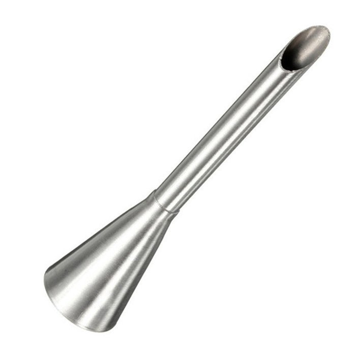 1Pcs Cream Icing Piping Nozzle Tip Stainless Steel Long Russian Puff Nozzle Tip Set Decorating Tool Pastry Decor
