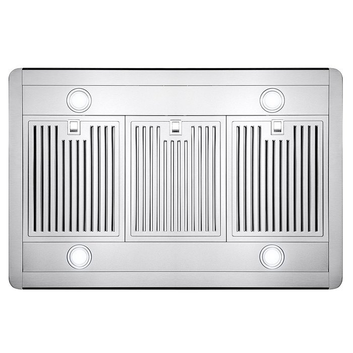 AKDY&reg; 36" Kitchen Stainless Steel Island Mount Ductless Range Hood w/ LED Touch Control Panel & Stainless Steel... N6