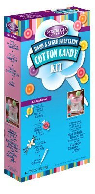 Nostalgia HCK800 Hard & Sugar-Free Candy Cotton Candy Party Kit