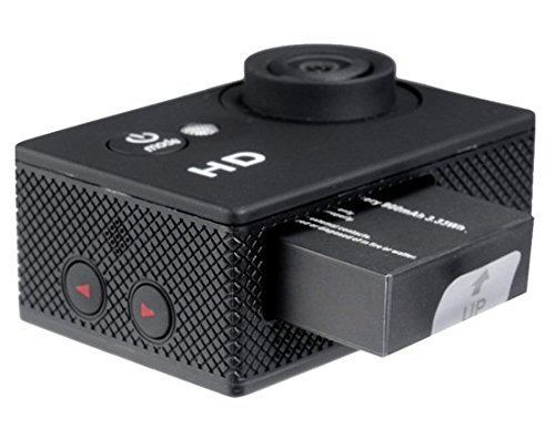 ADMOMON 30M Waterproof 2" 90&deg; Wide Angle Lens HD 720P Sports Mini Video Camera with Card Slot (Black) N3