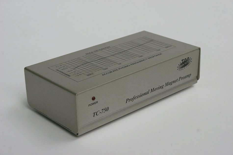 TCC TC-750 SILVER Audiophile Phono Preamp; includes optional PREMIUM HIGH POWER AC Adaptor