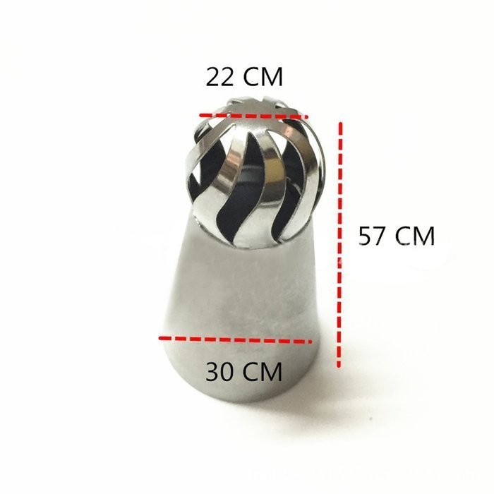 Misula 3PCS/Set New Design Ball Tips Sphere Nozzles Cream Stainless Steel Flower Torch Shape Icing Piping Nozzles... N2