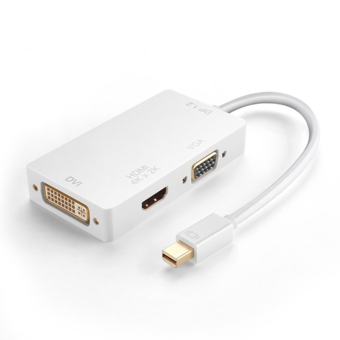 TNP Mini DisplayPort to HDMI 4K / DVI / VGA Adapter 1080P 4K 2K UHD Ultra HD High Resolution Ready Video Audio...