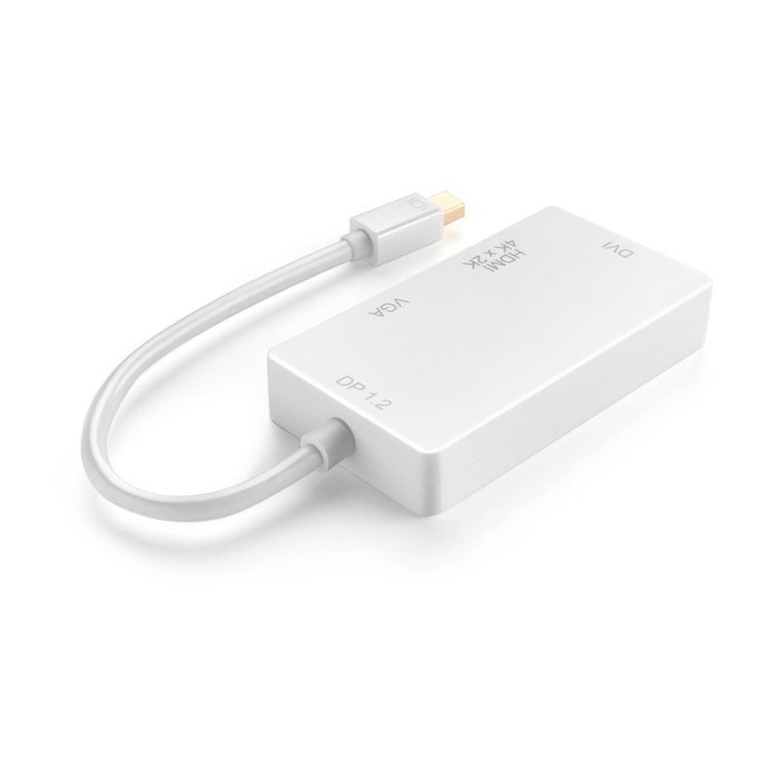 TNP Mini DisplayPort to HDMI 4K / DVI / VGA Adapter 1080P 4K 2K UHD Ultra HD High Resolution Ready Video Audio... N2