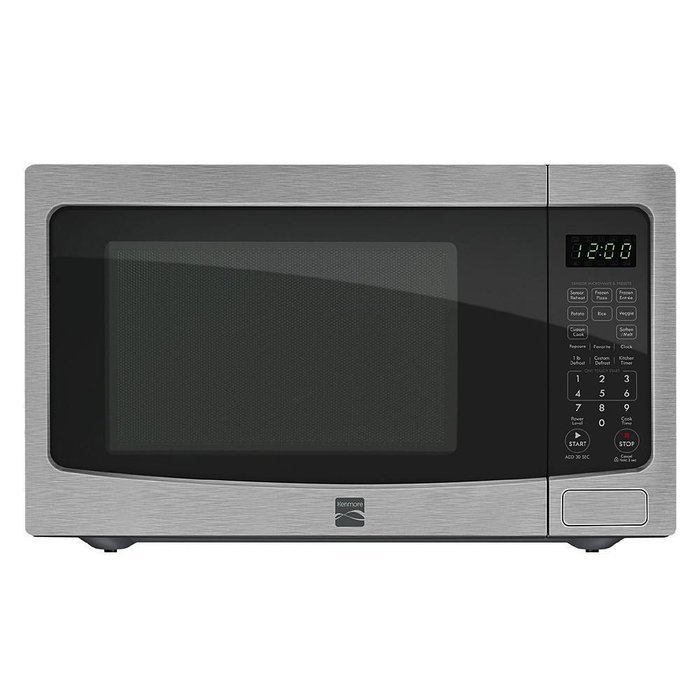 Kenmore 1.2 cu. ft. Countertop Microwave w/ EZ Clean Interior Stainless Steel 72123 N9