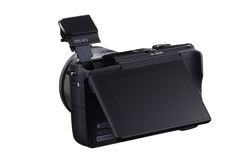 Canon EOS M10 with EF-M 15-45mm Image Stabilization STM Lens, 16GB Memory Card, Tripod and Bag N23